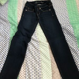 Dark blue jeans